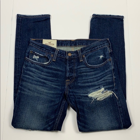 HOLLISTER Mens Distressed Skinny Jeans - Picture 2 of 8